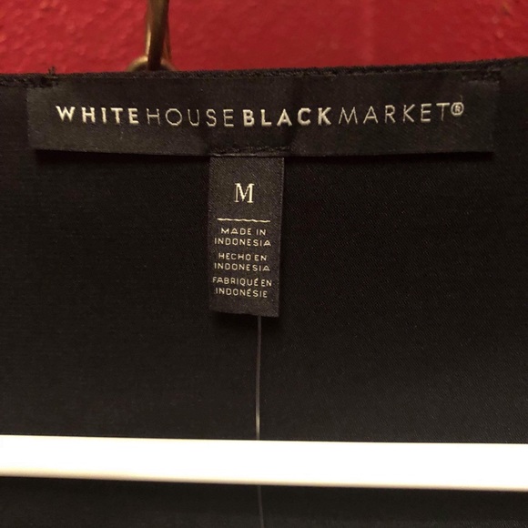 Beautiful NEW WHBM black blouse sz M - Picture 6 of 6